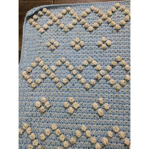 POM Marlet Crochet Throw HANDMADE Made in USA